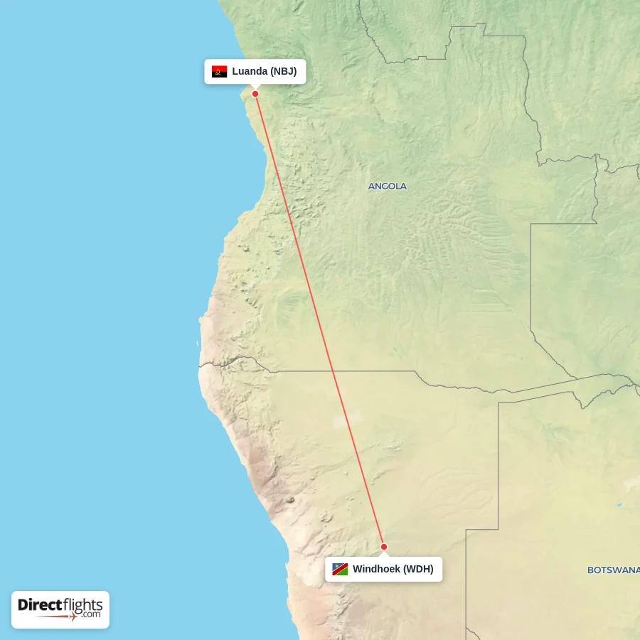 NBJ - WDH route map
