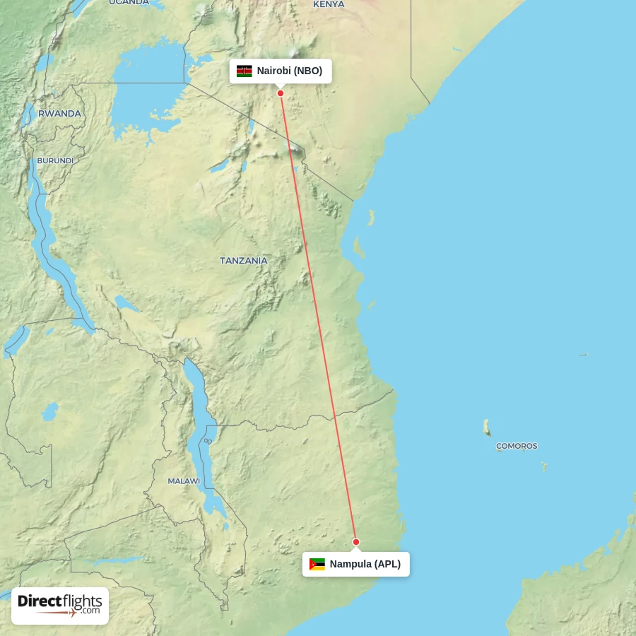 NBO - APL route map