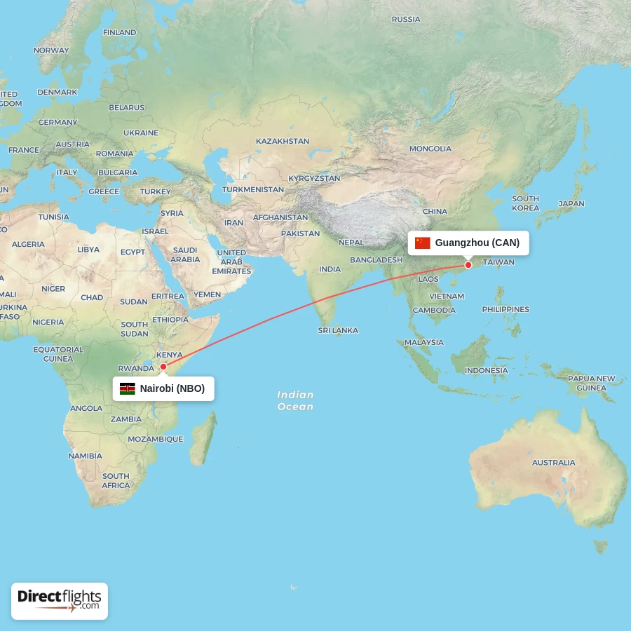 NBO - CAN route map
