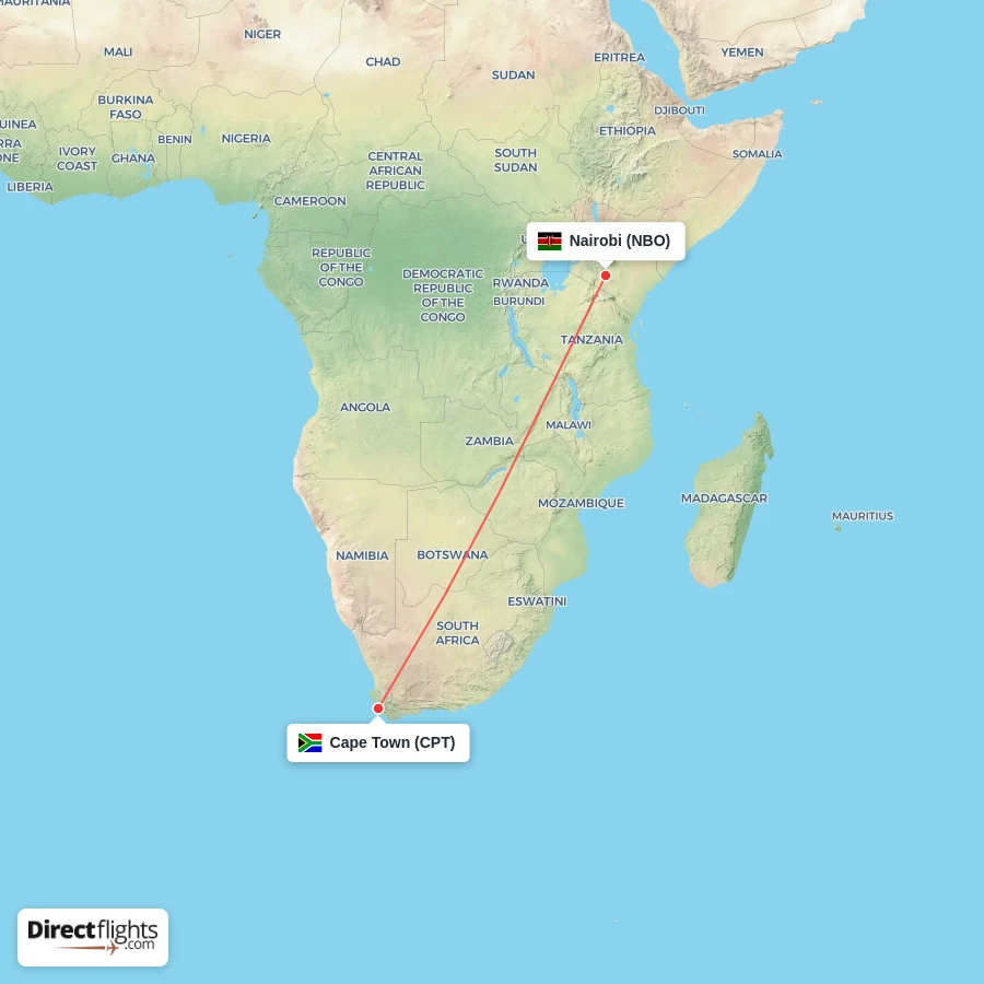 NBO - CPT route map