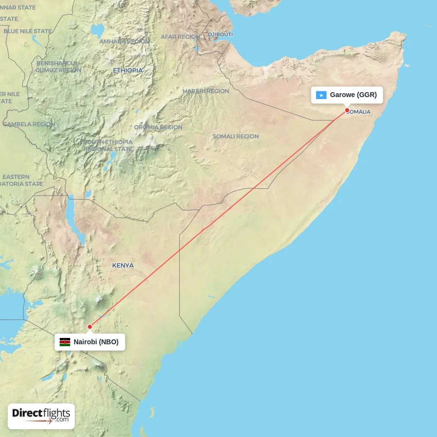 NBO - GGR route map