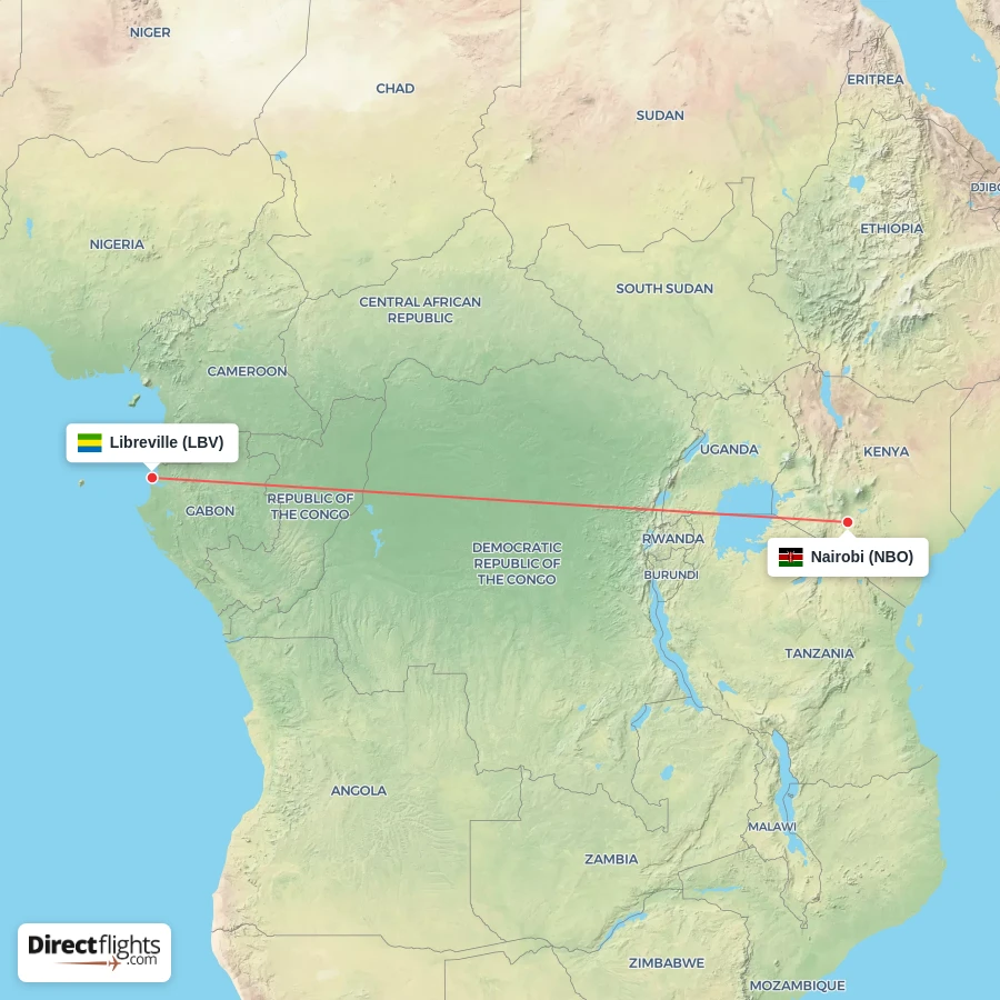 NBO - LBV route map