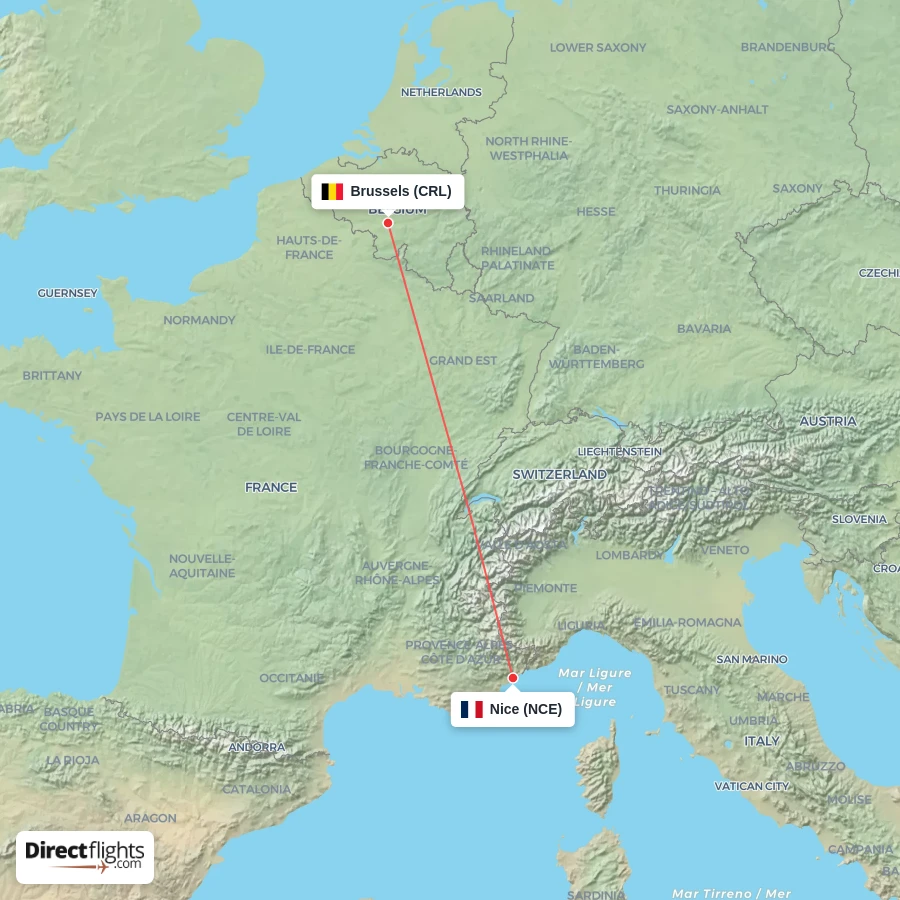 NCE - CRL route map