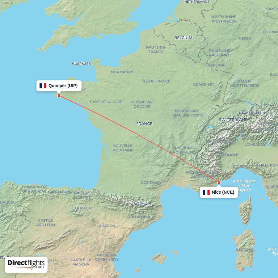NCE - UIP route map
