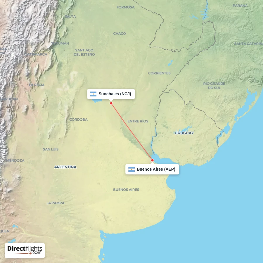 NCJ - AEP route map