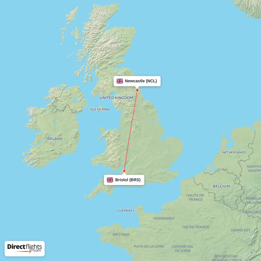 NCL - BRS route map