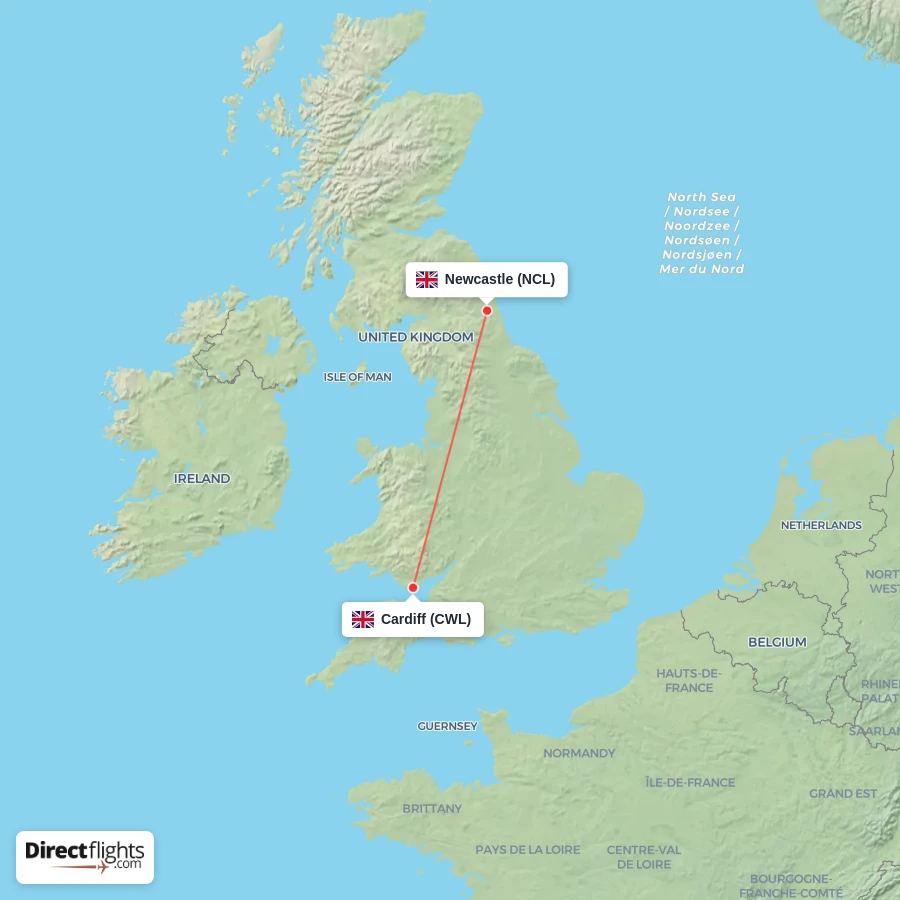 NCL - CWL route map