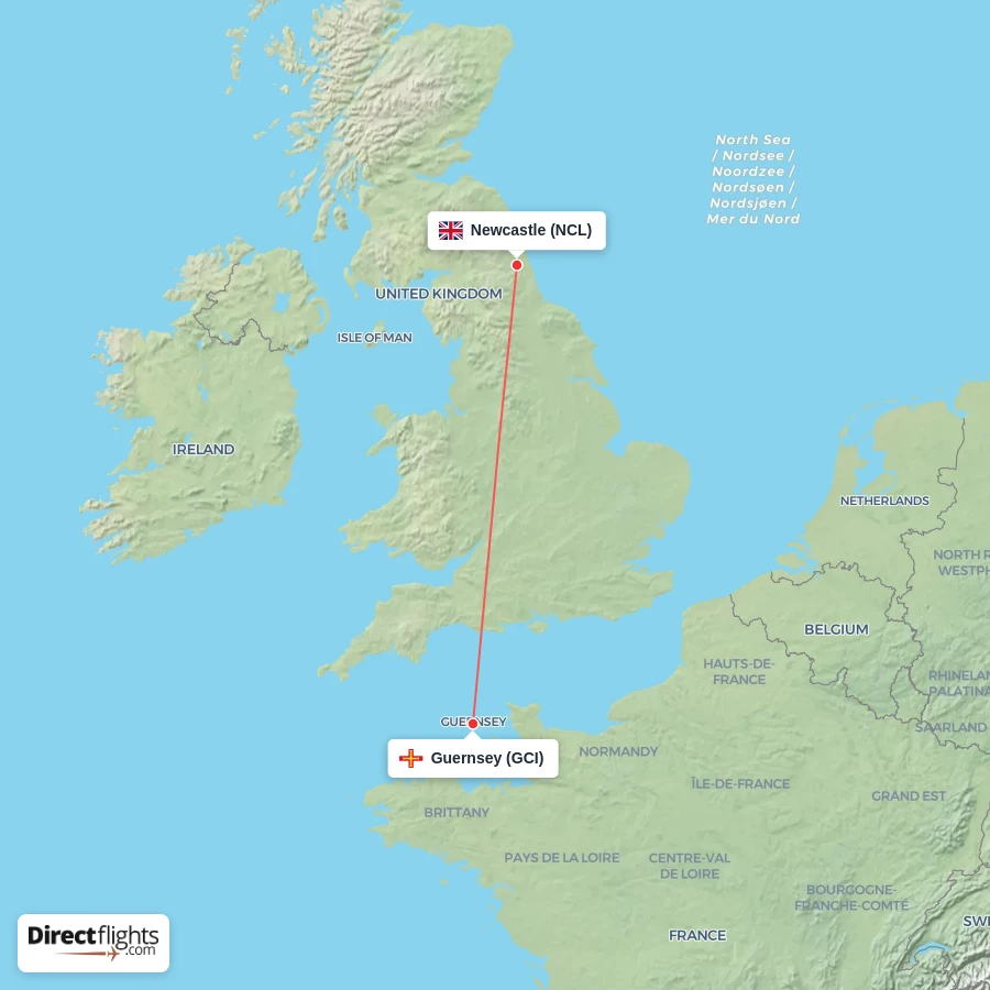 NCL - GCI route map