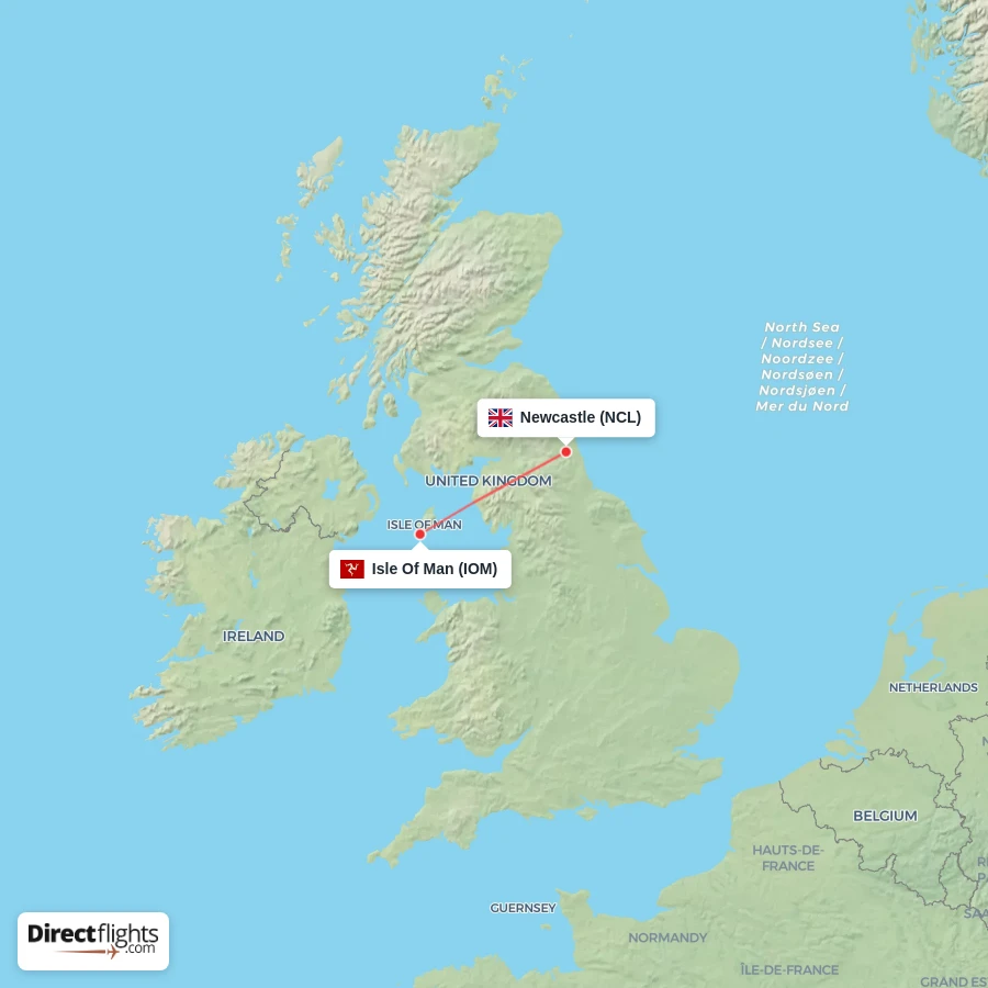 NCL - IOM route map