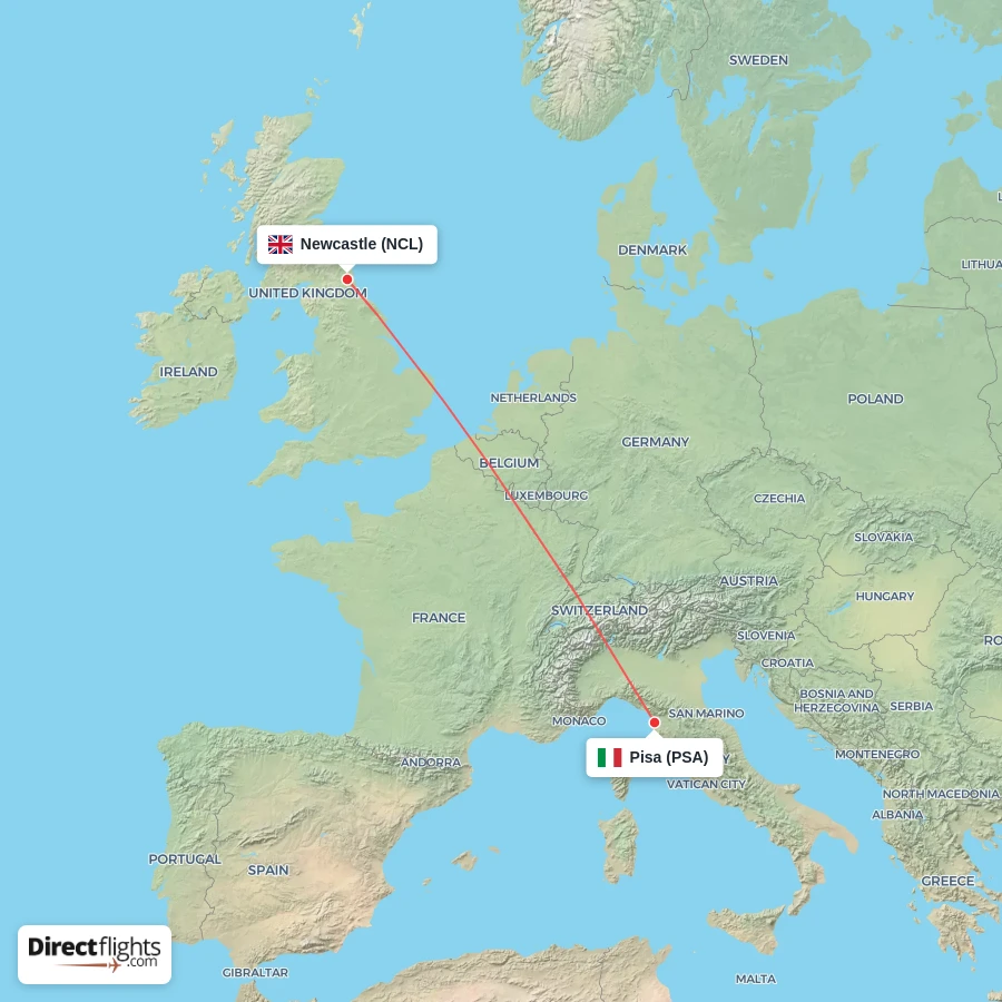 NCL - PSA route map