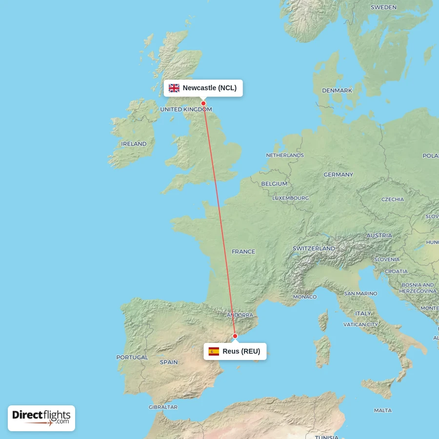 NCL - REU route map