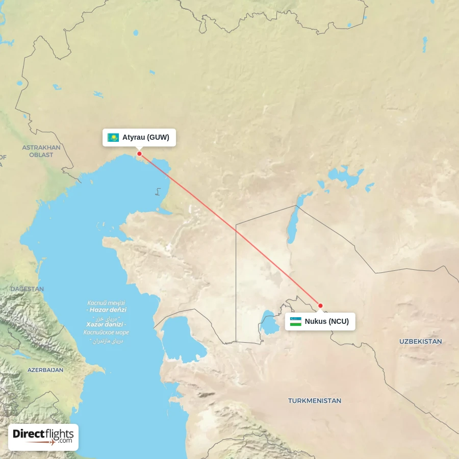 NCU - GUW route map