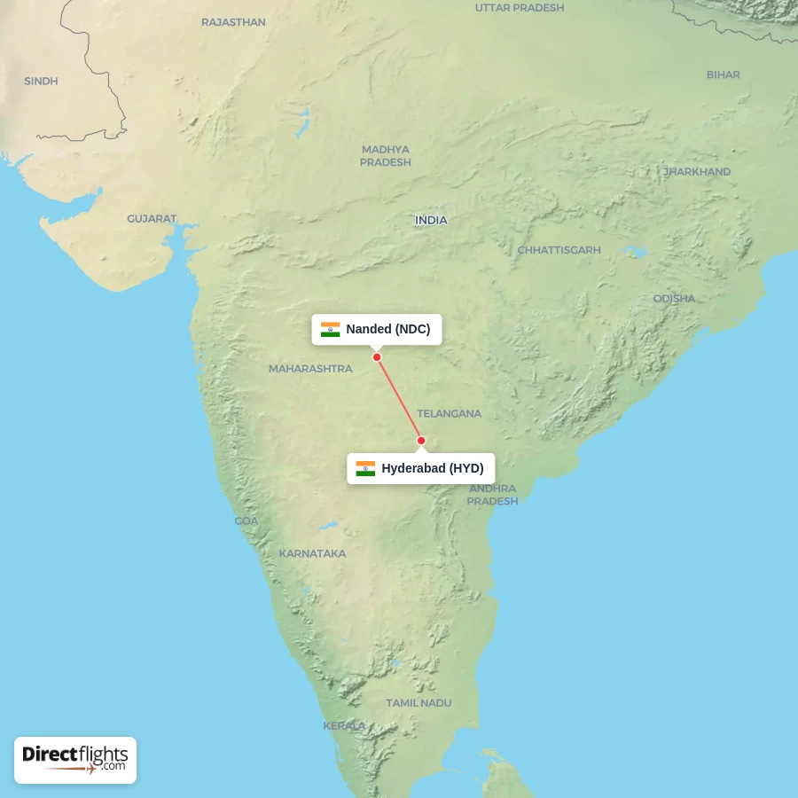 NDC - HYD route map