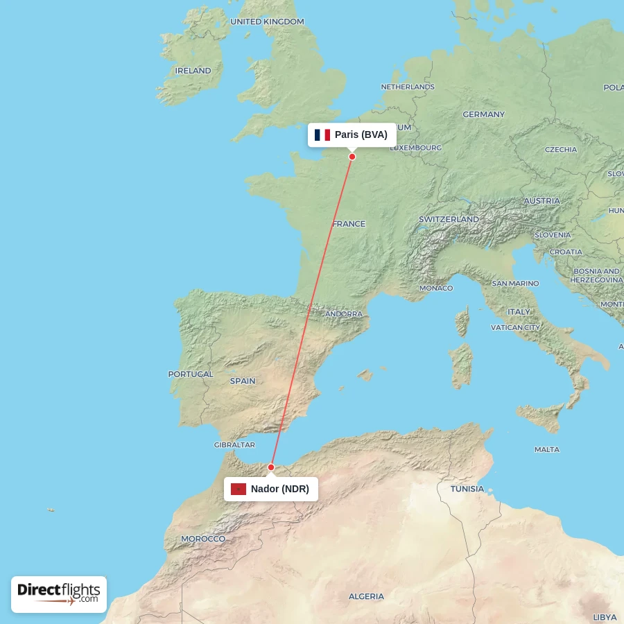NDR - BVA route map