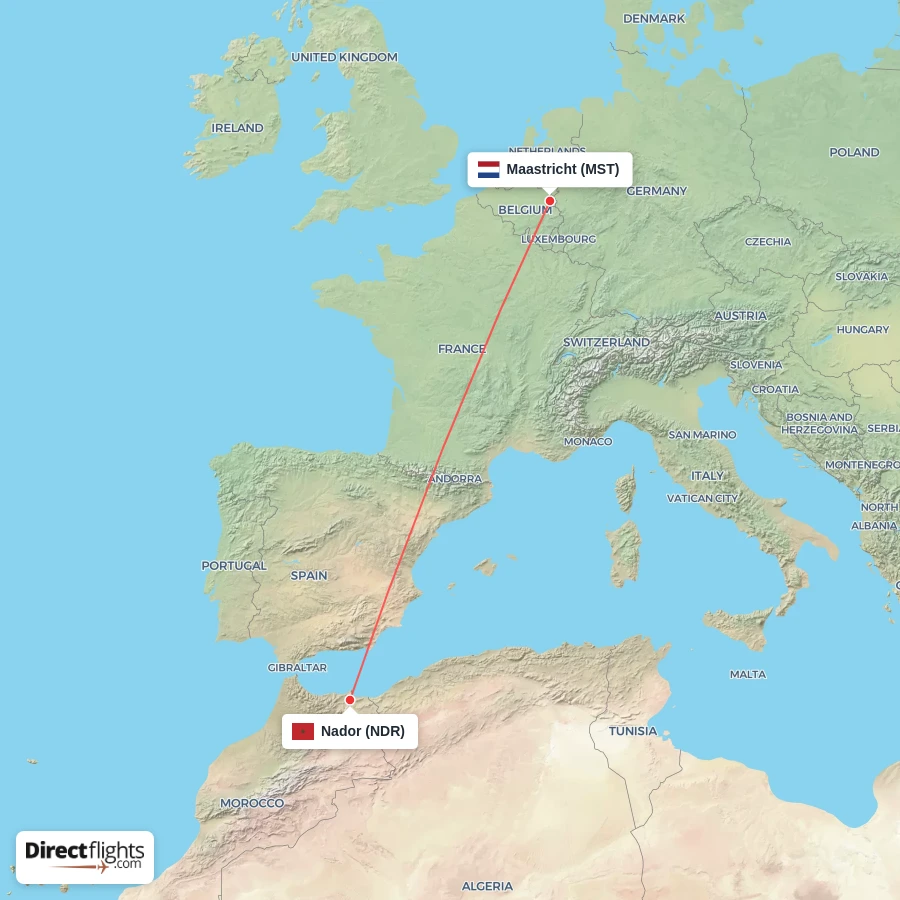 NDR - MST route map