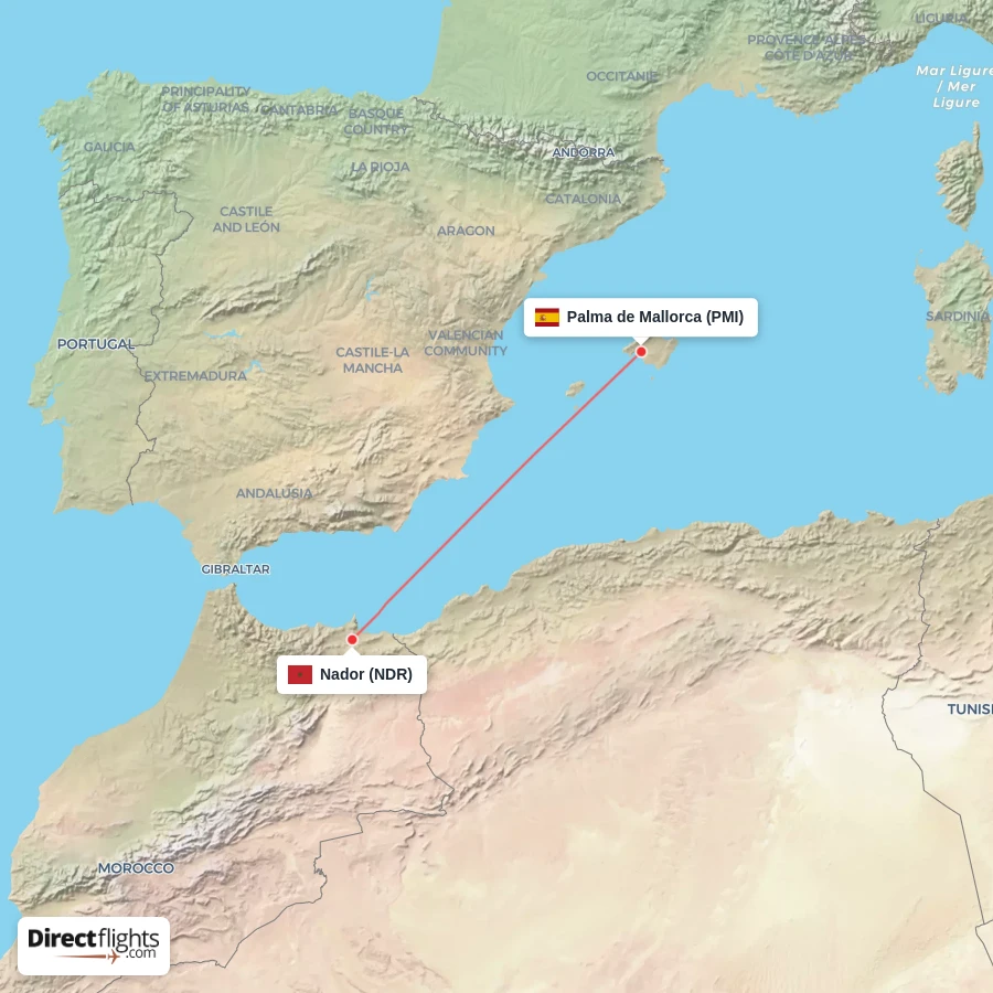 NDR - PMI route map