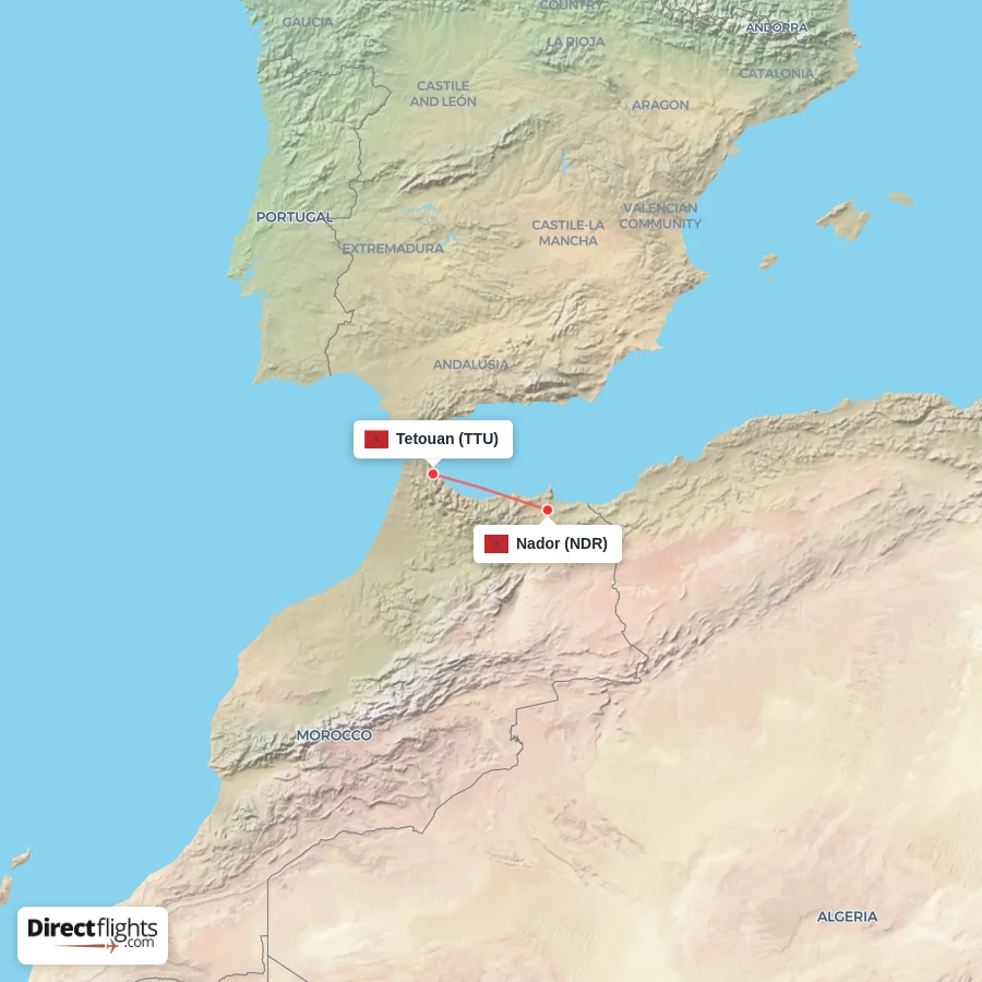 NDR - TTU route map