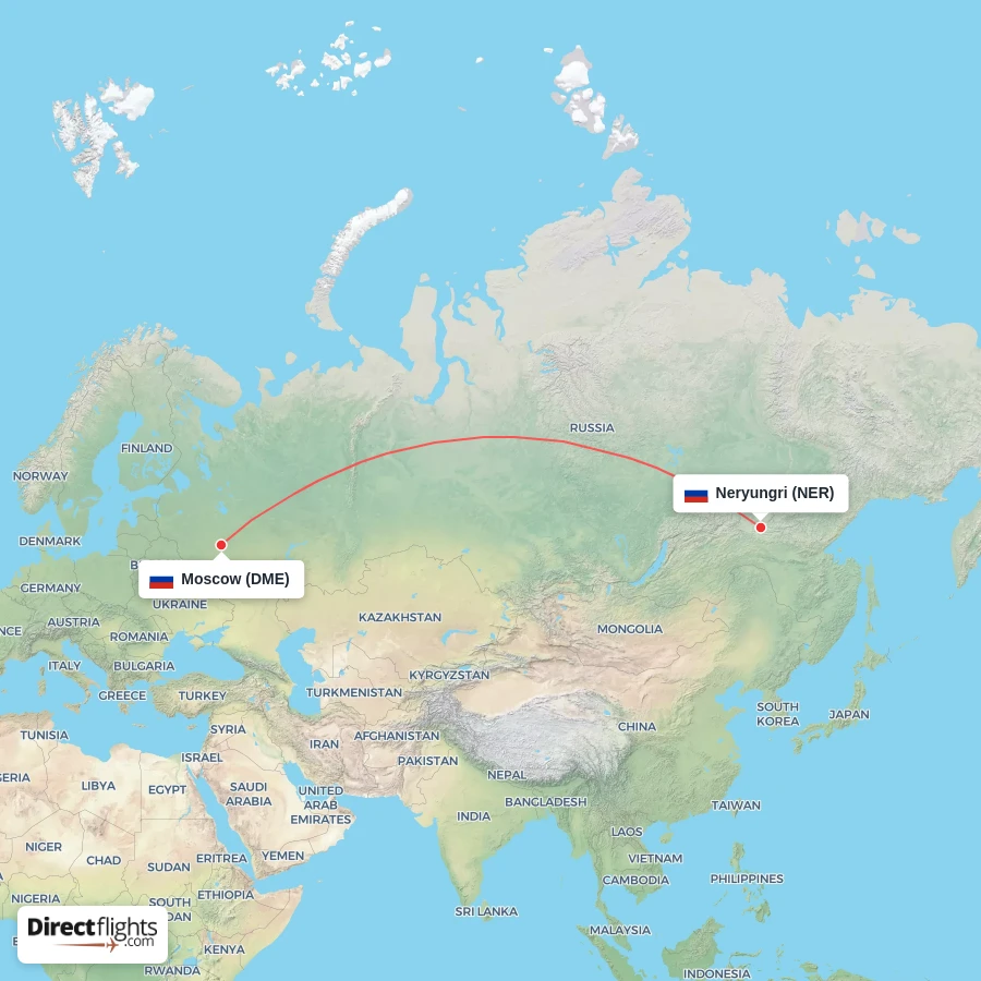 NER - DME route map