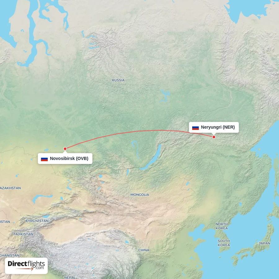 NER - OVB route map