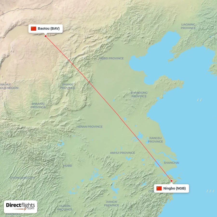 NGB - BAV route map