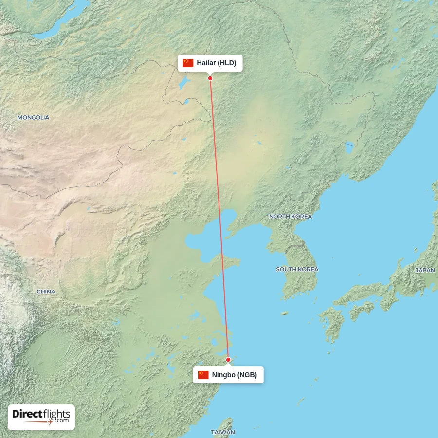 NGB - HLD route map
