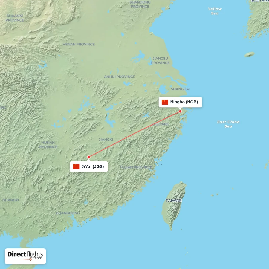 NGB - JGS route map