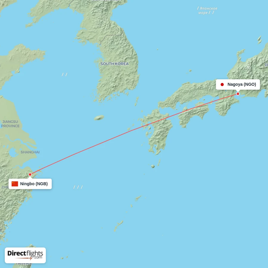 NGB - NGO route map