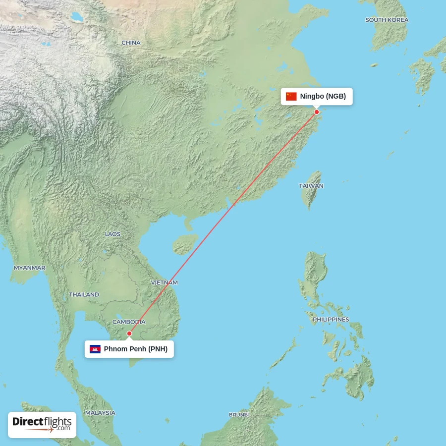 NGB - PNH route map
