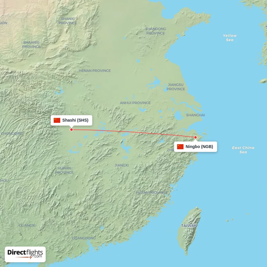 NGB - SHS route map