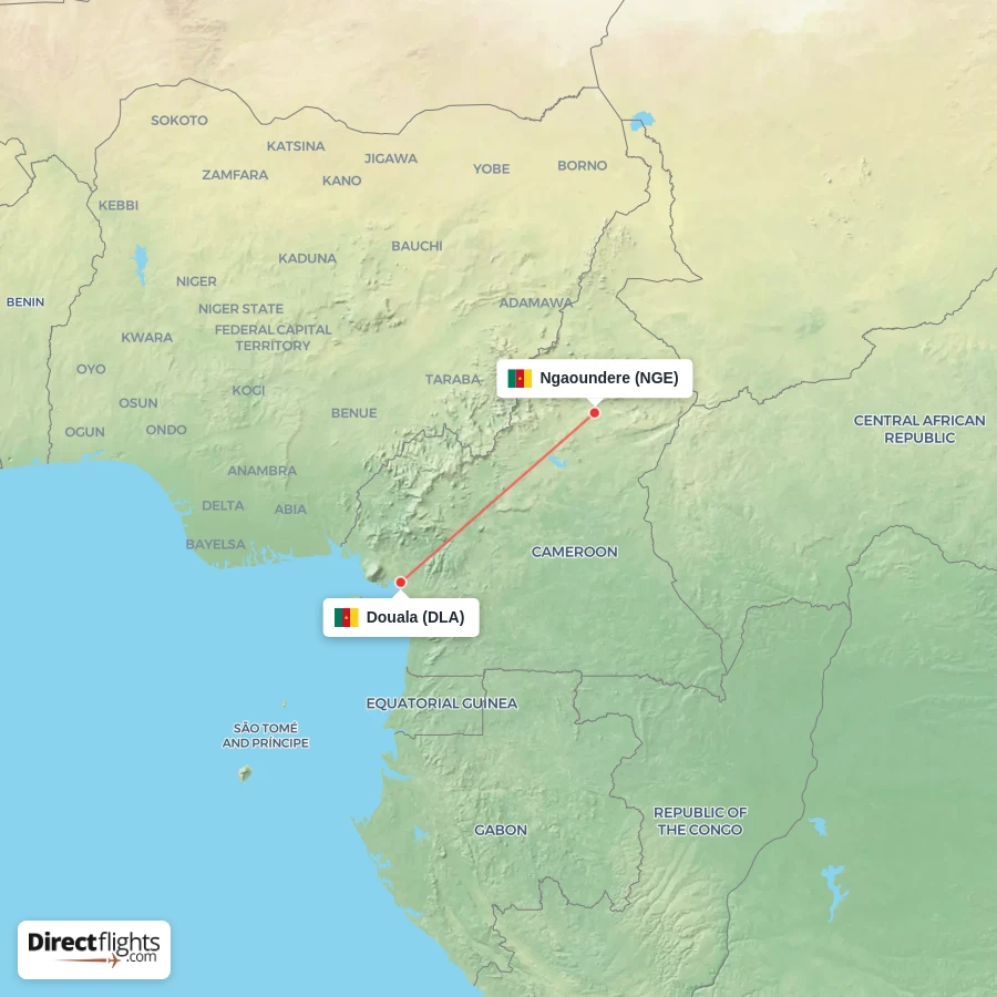 NGE - DLA route map