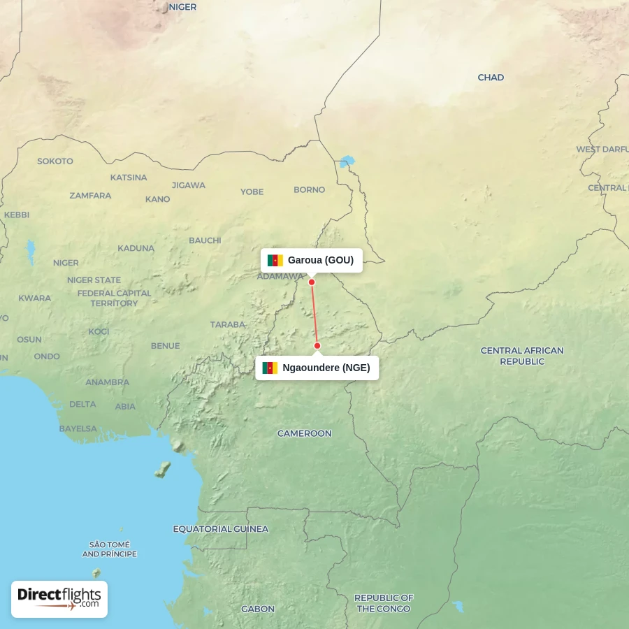 NGE - GOU route map