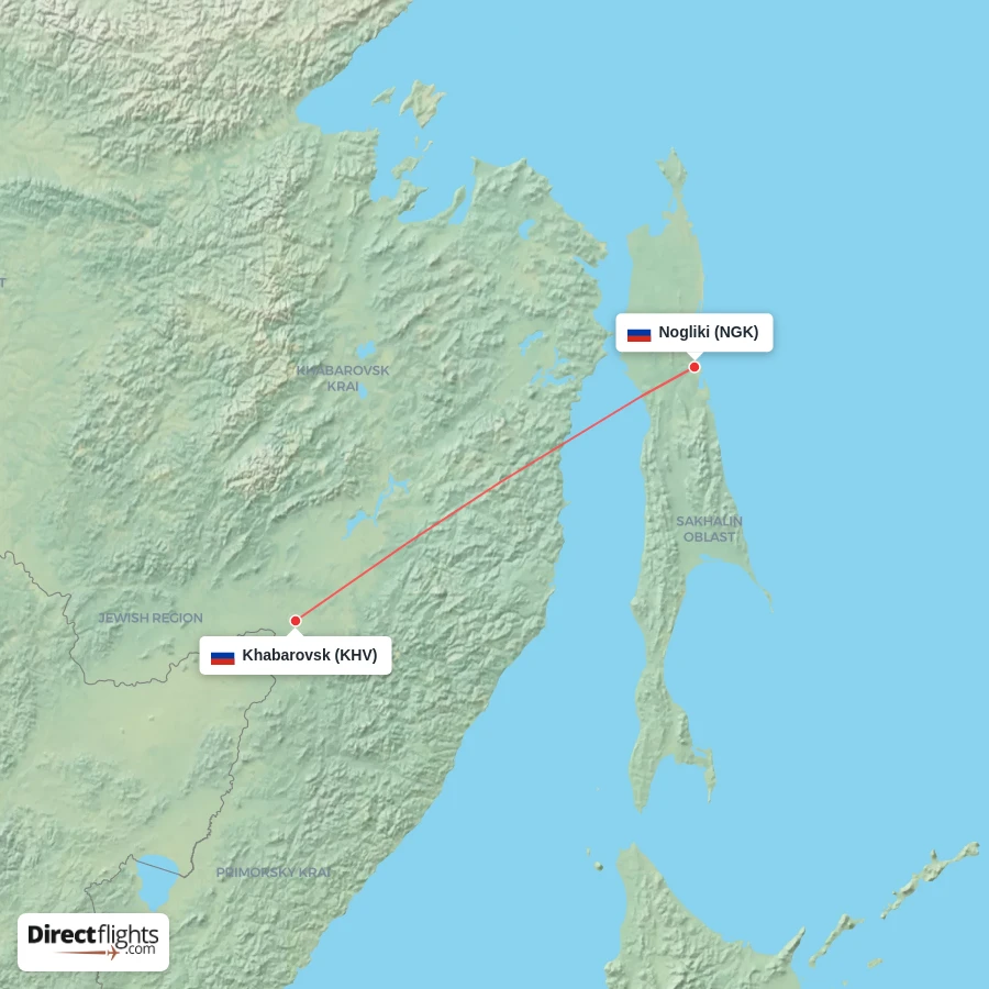NGK - KHV route map