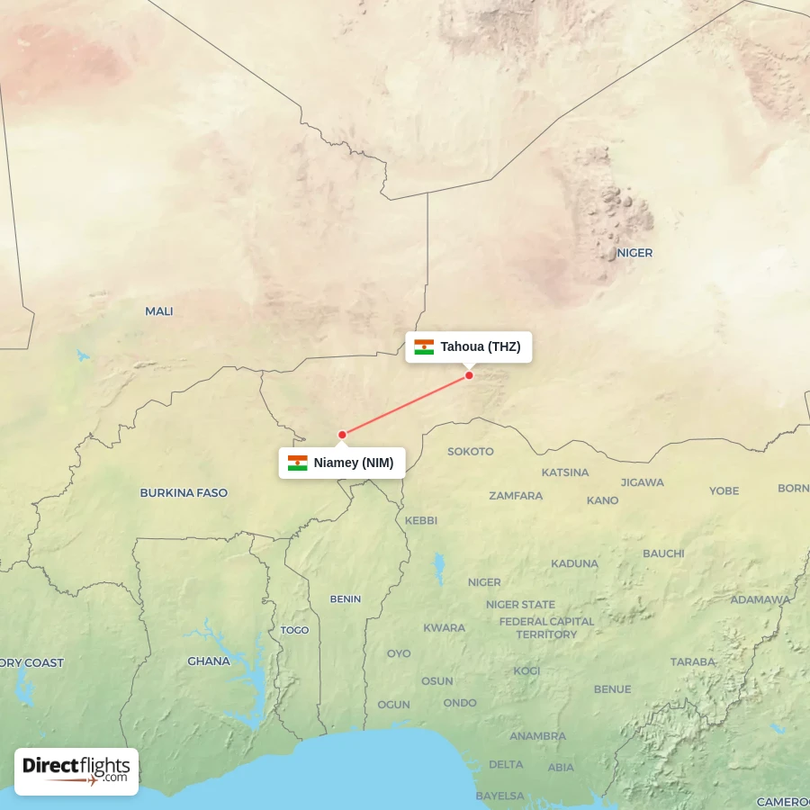 NIM - THZ route map