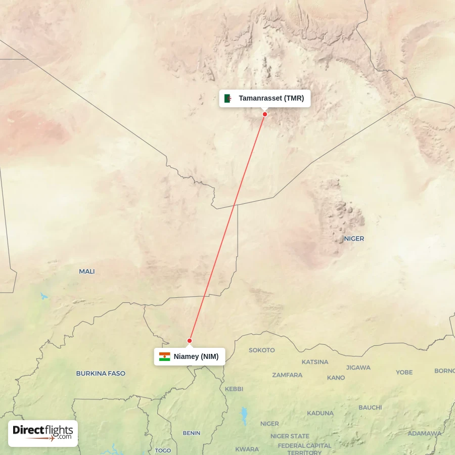 NIM - TMR route map