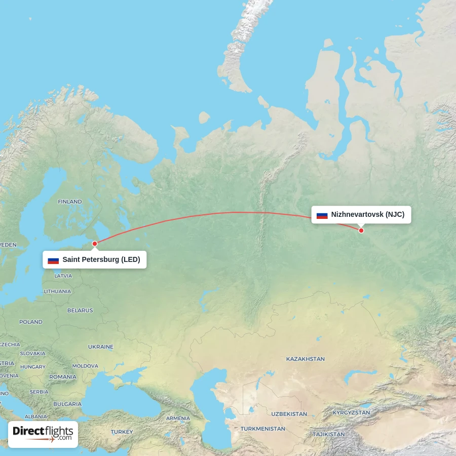 NJC - LED route map