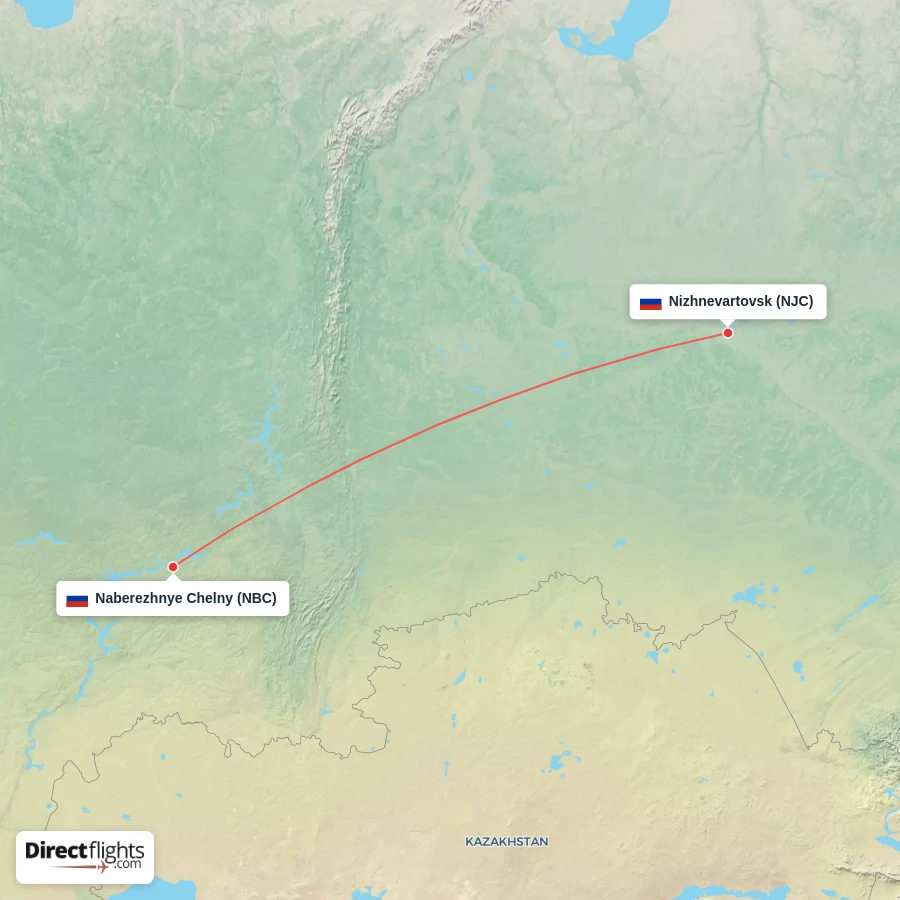 NJC - NBC route map