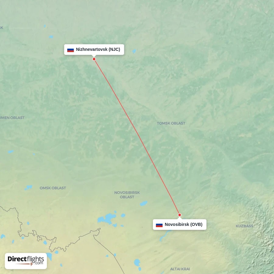NJC - OVB route map