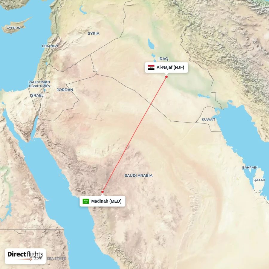 NJF - MED route map
