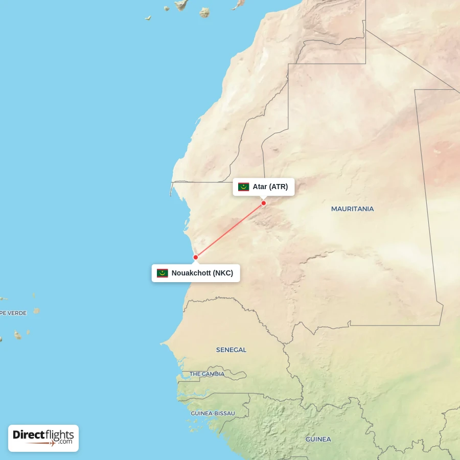 NKC - ATR route map