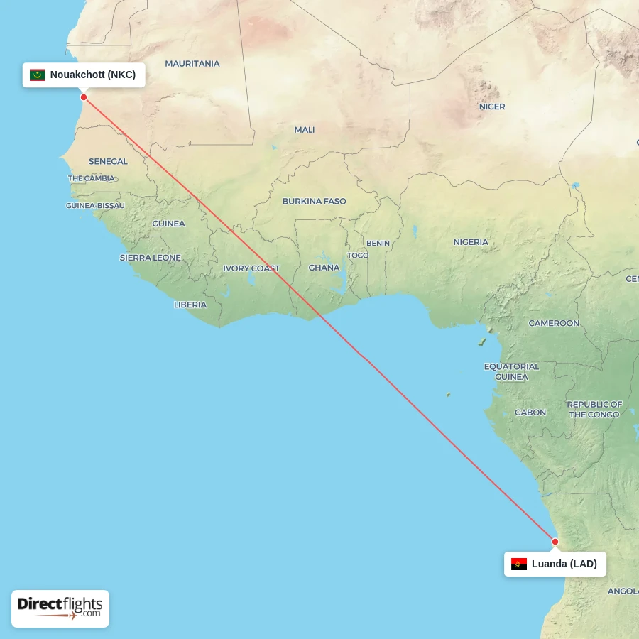 NKC - LAD route map