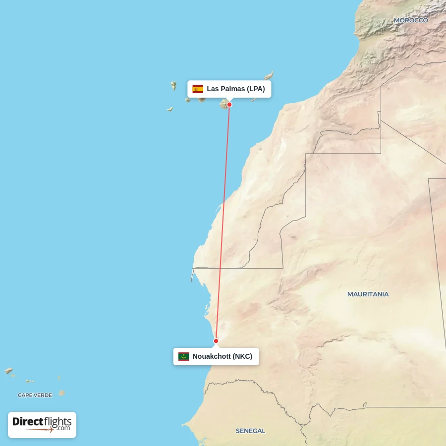 NKC - LPA route map
