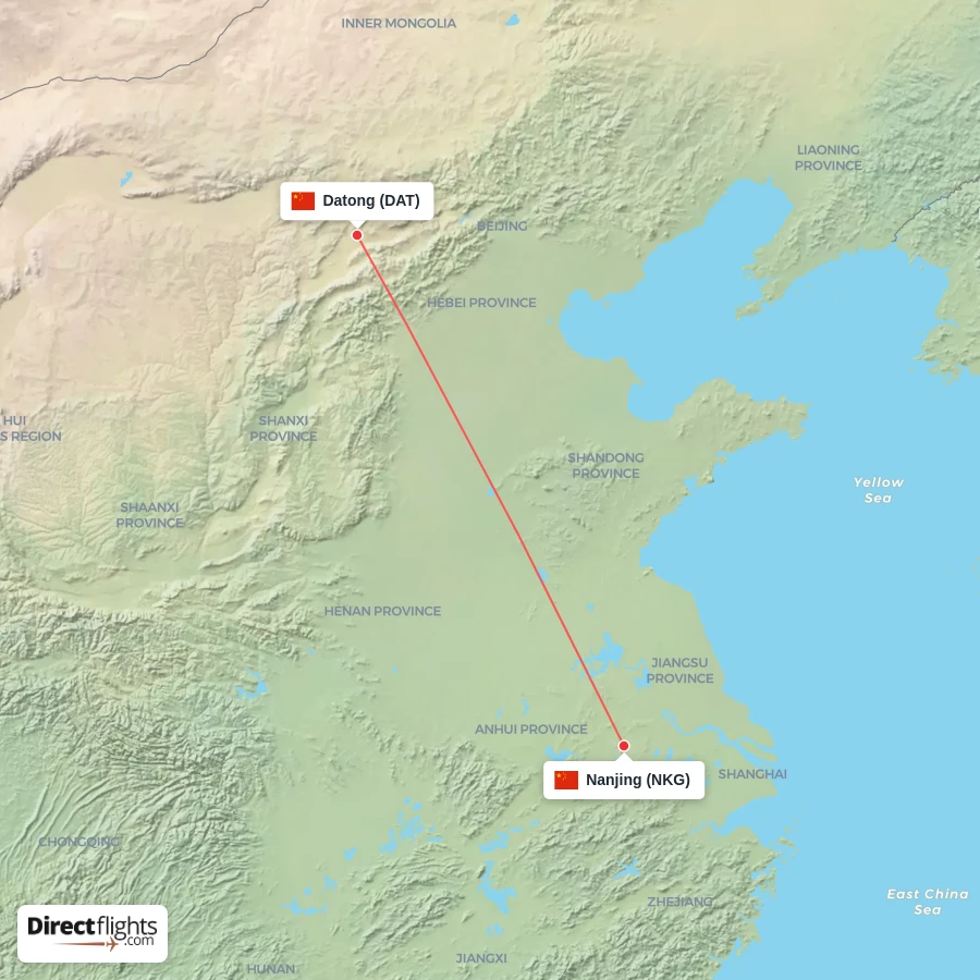 NKG - DAT route map