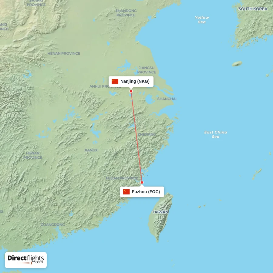 NKG - FOC route map