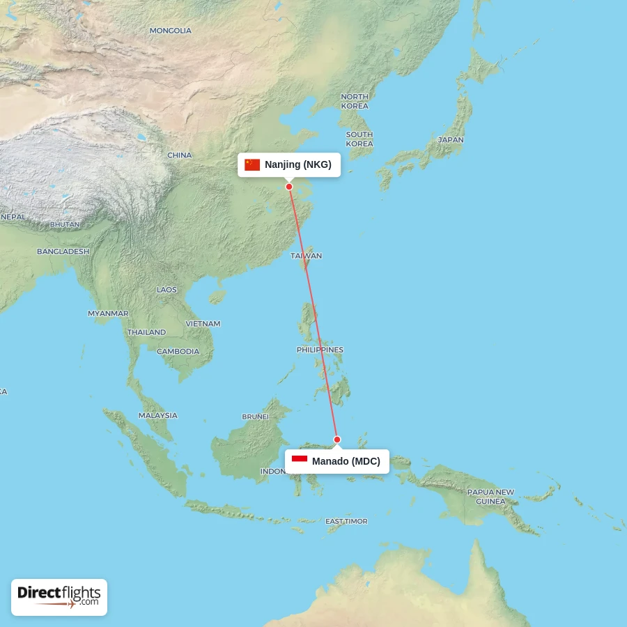 NKG - MDC route map
