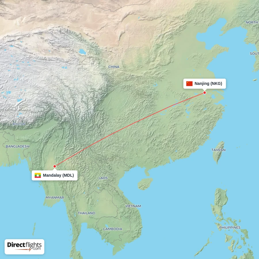 NKG - MDL route map