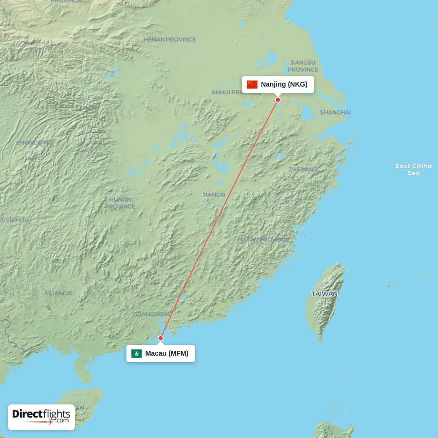 NKG - MFM route map