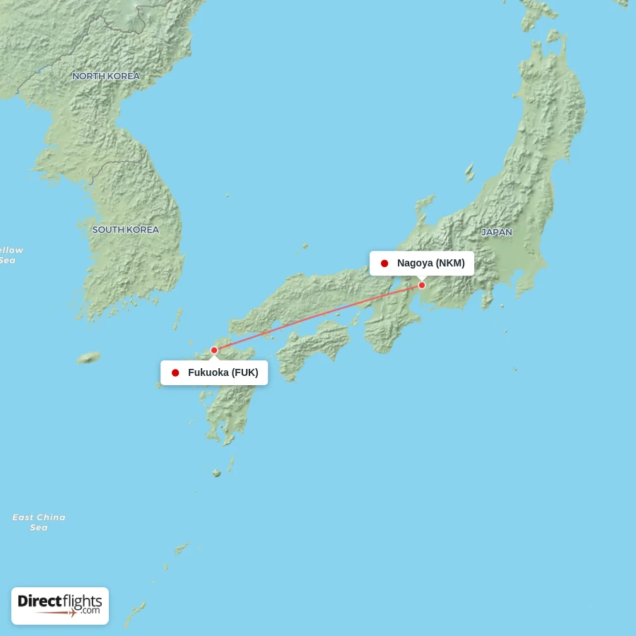 NKM - FUK route map