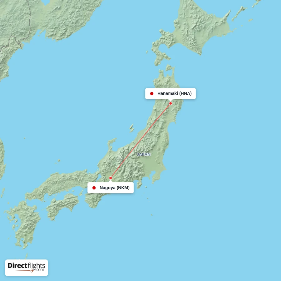 NKM - HNA route map