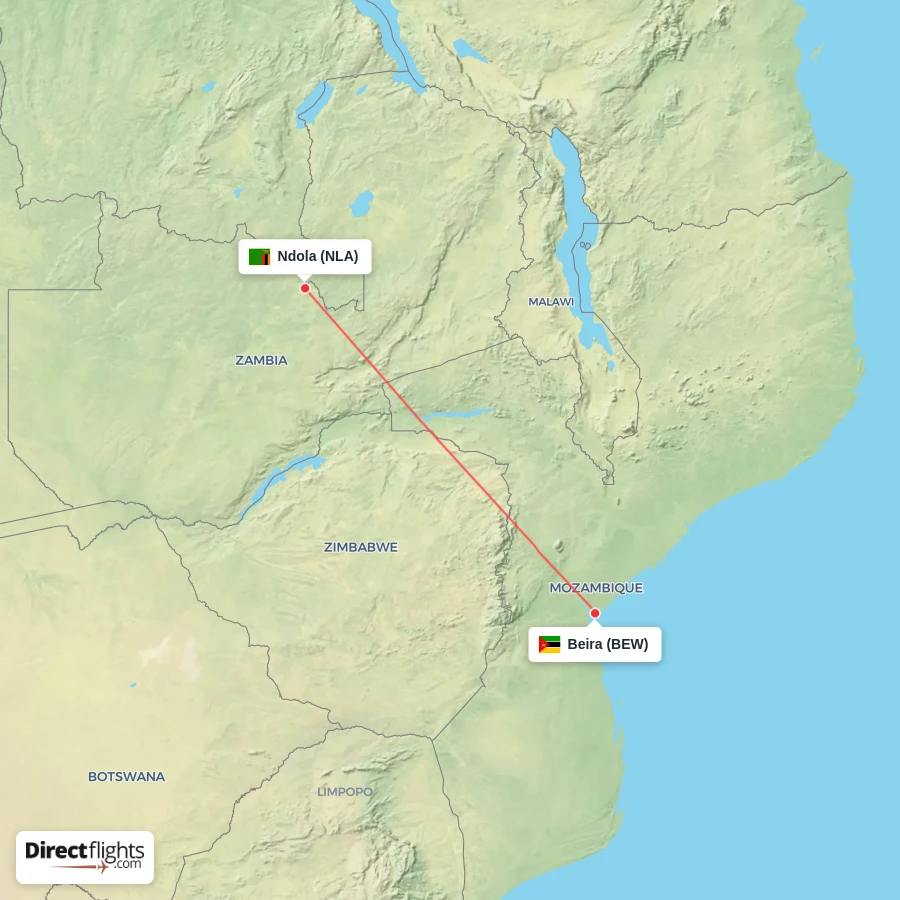 NLA - BEW route map