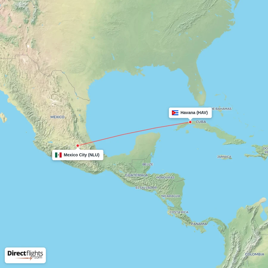 NLU - HAV route map